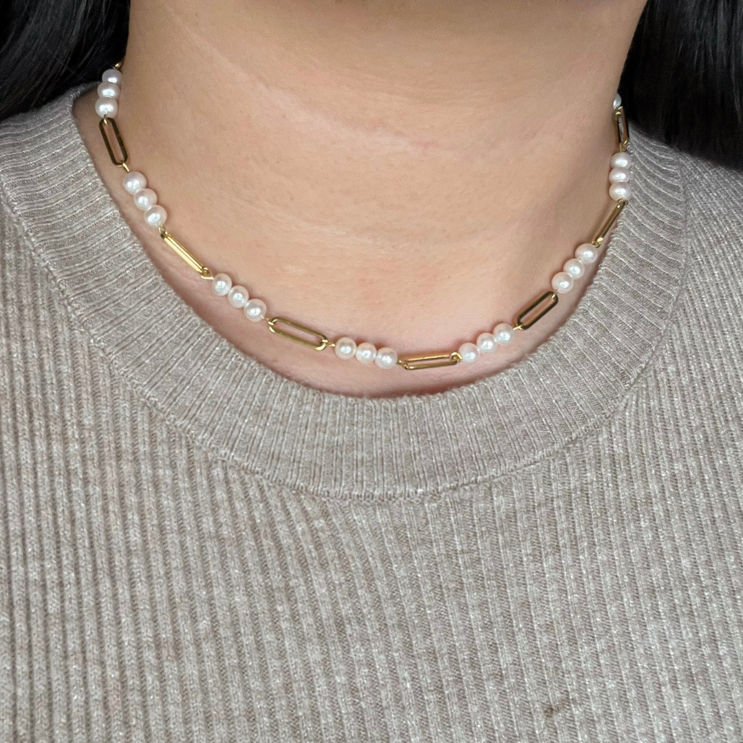 Jasminah Pearl Fashion Necklace