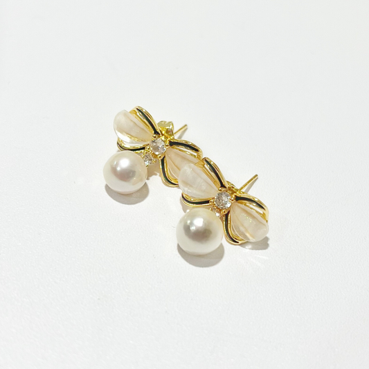 Faiza Pearl Dangle Earrings