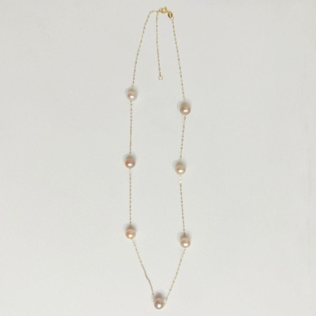 Violet 18K Station Necklace