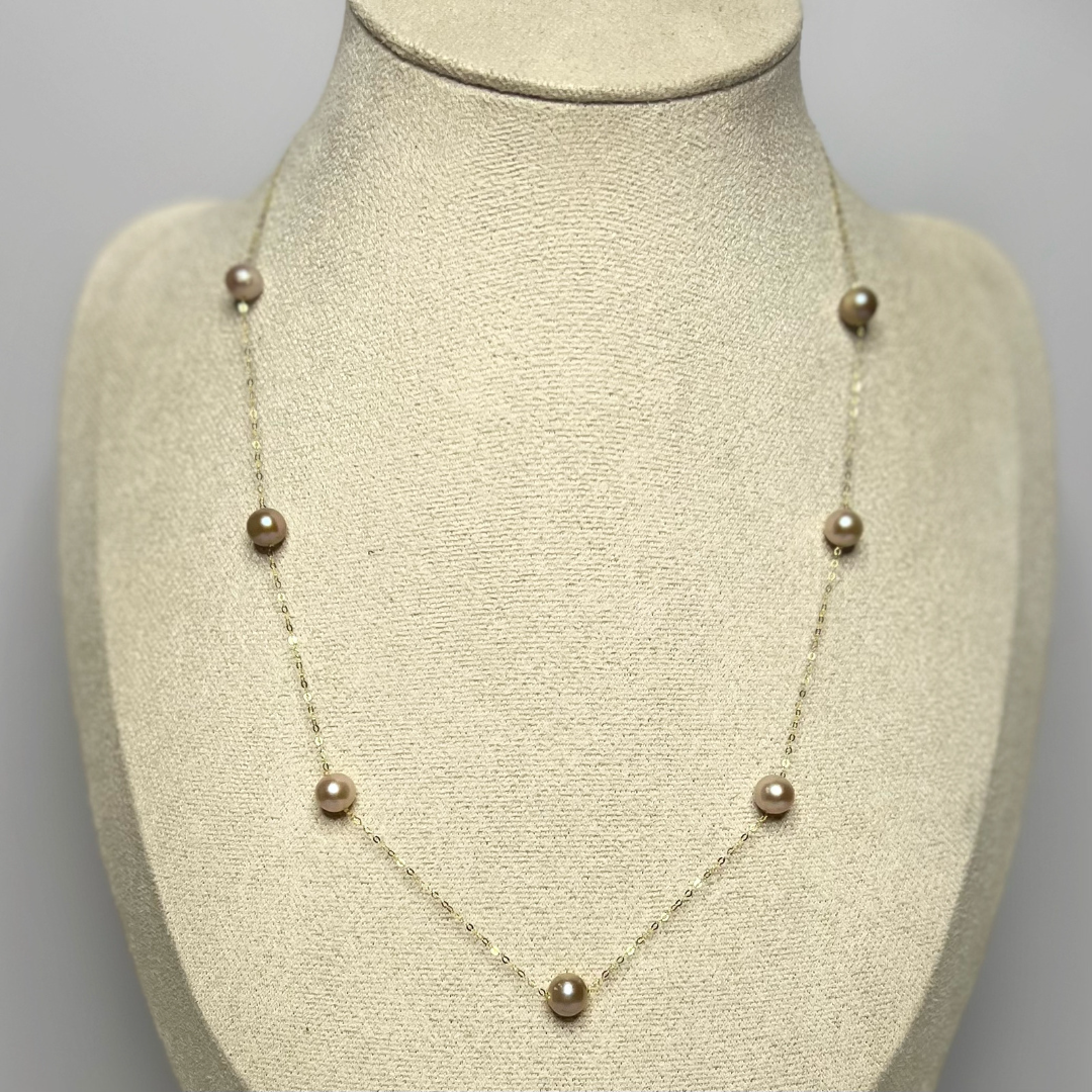 Violet 18K Station Necklace