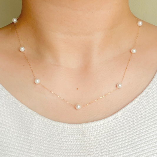 Anne 18K Station Necklace