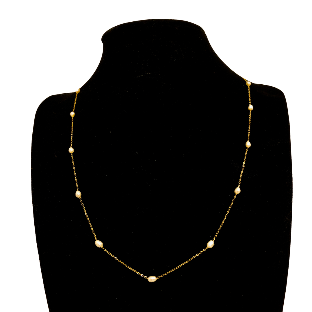 Iya 18K Station Necklace