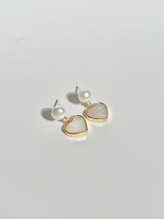 EOR0037 Dangle Pearl Earrings